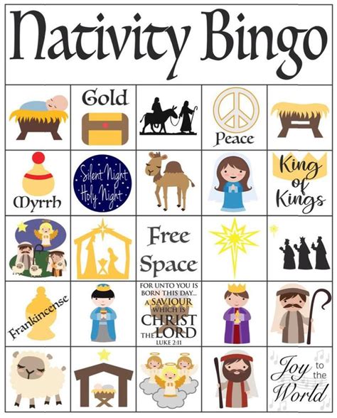 christian christmas bingo printable.